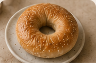 Plain bagel and breakfast pastry option in San Francisco